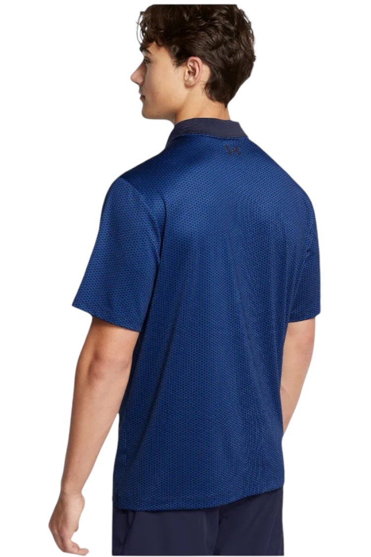 Picture of Under Armour  Men's UA Matchplay Printed Polo - Midnight Navy / Tech Blue 416