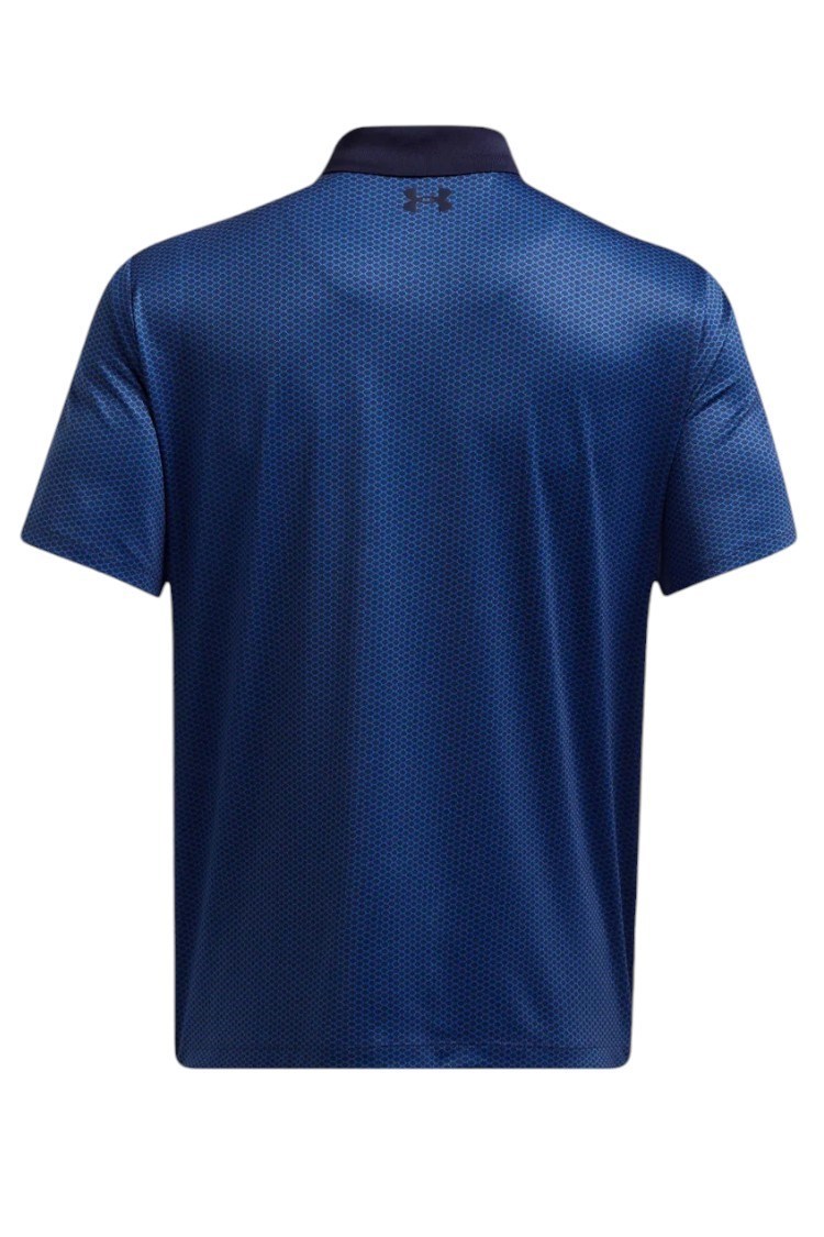 Picture of Under Armour  Men's UA Matchplay Printed Polo - Midnight Navy / Tech Blue 416