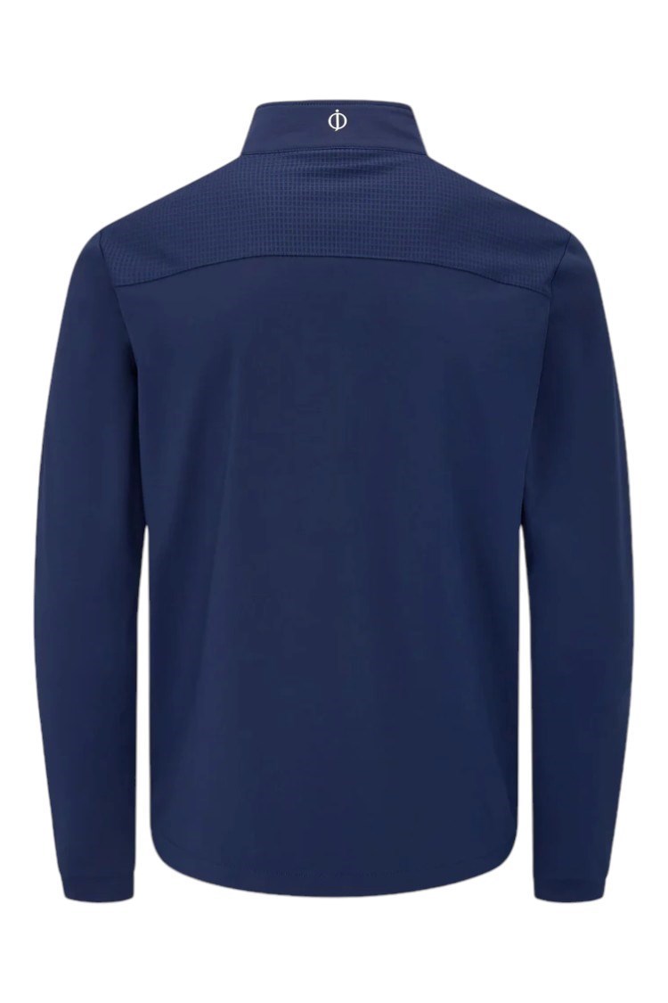 Picture of Oscar Jacobson Men's Hastings Quarter Zip Top - Navy / Cobalt