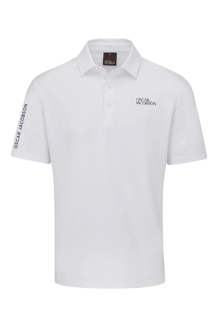 Picture of Oscar Jacobson Men's Bullock Tour Polo Shirt - White