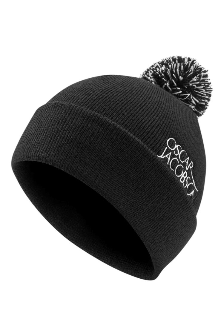 Oscar Jacobson Men s Knitted Hat II Golf Pom Pom Hat