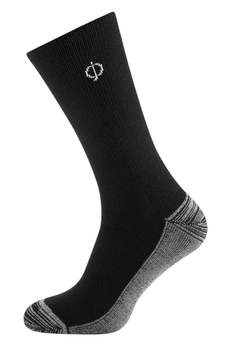 Picture of Oscar Jacobson zns Men's Crew Socks - 2 Pack - Black