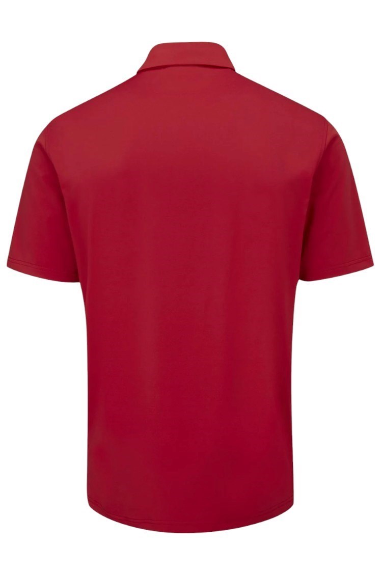 Picture of Oscar Jacobson zns Men's Bullock Tour Polo Shirt - Ruby