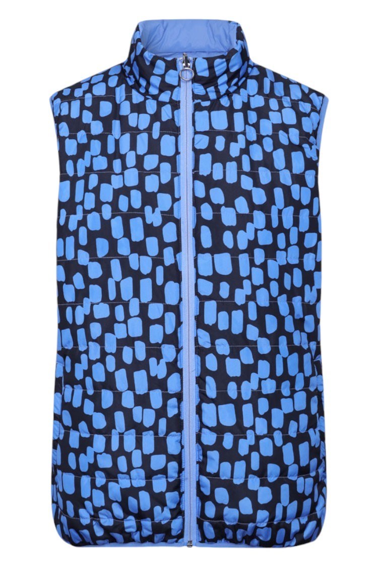 Picture of JRB Ladies Reversible Gilet - Cornflower / Cornflower Print
