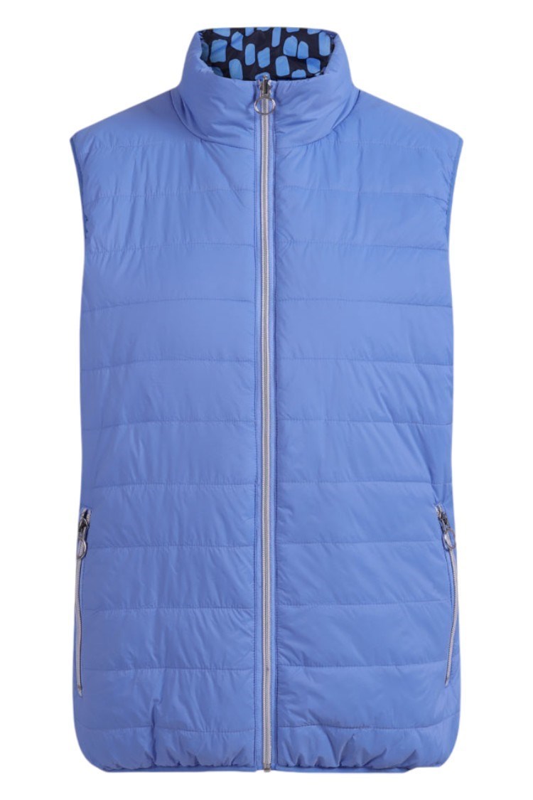 Picture of JRB Ladies Reversible Gilet - Cornflower / Cornflower Print