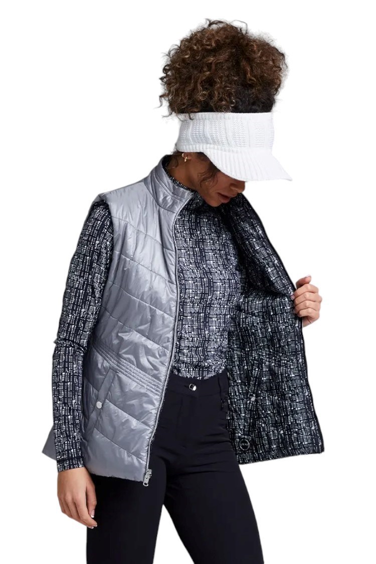 Picture of Ping Ladies Lola Reversible Gilet - Black Multi