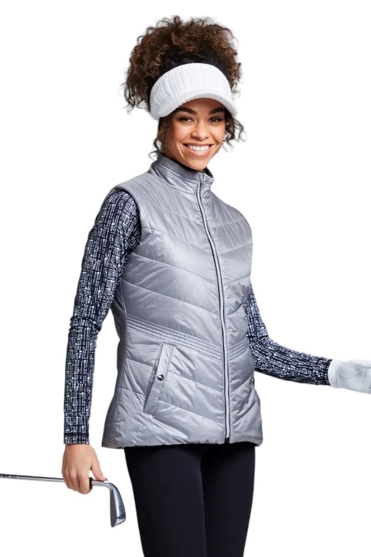 Picture of Ping Ladies Lola Reversible Gilet - Black Multi