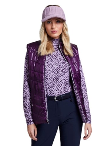 Picture of Ping Ladies Lola Reversible Gilet - Purple Plum Multi - UK16 ONLY