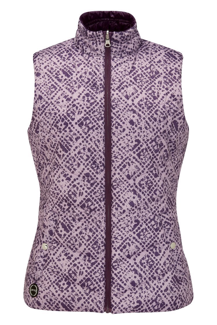 Picture of Ping Ladies Lola Reversible Gilet - Purple Plum Multi - UK16 ONLY