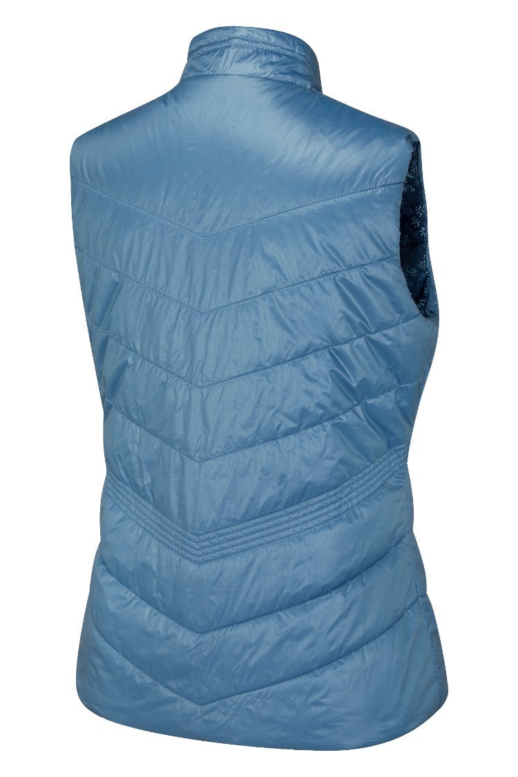 Picture of Ping Ladies Lola Reversible Gilet - Stone Blue Multi
