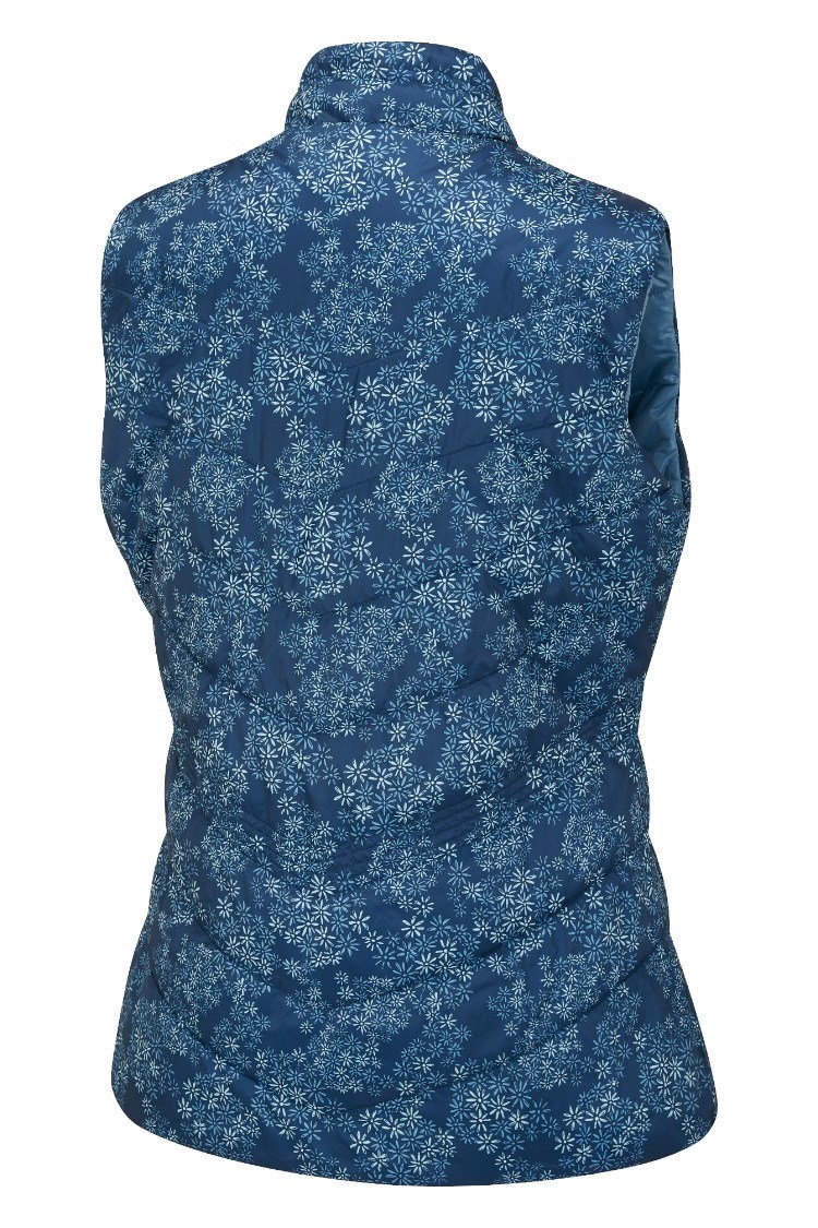 Picture of Ping Ladies Lola Reversible Gilet - Stone Blue Multi