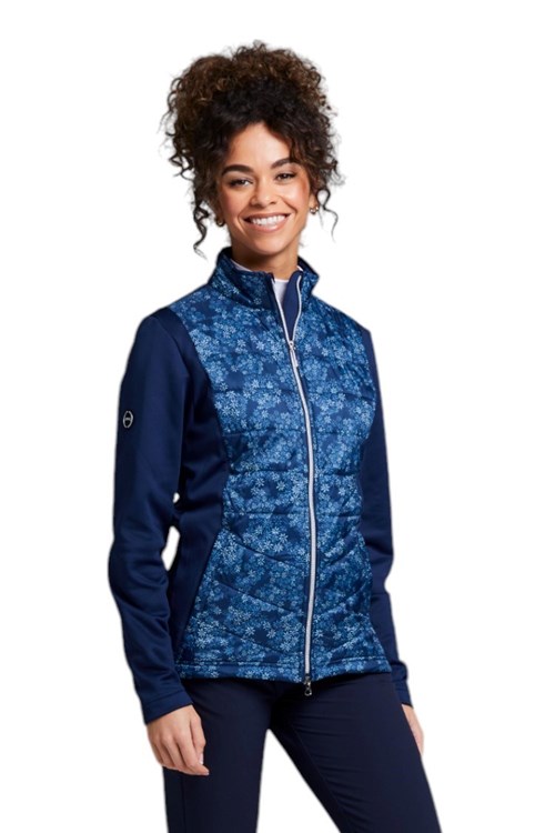 Ping Niki Sensorwarm Ladies Golf Jacket - Oxford Blue/Multi Ping Niki Sensorwarm Ladies Golf Jacket - Oxford Blue/Multi