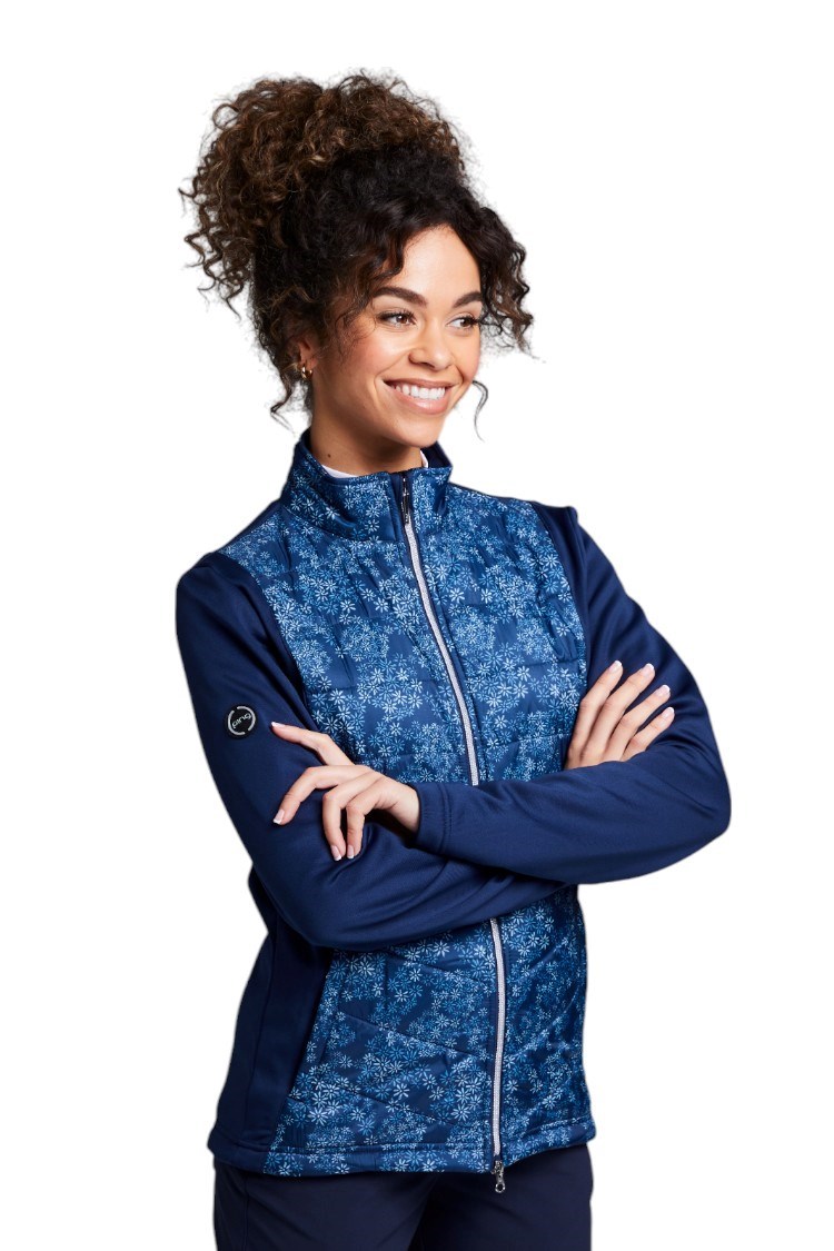 Picture of Ping zns Ladies Niki Sensorwarm Jacket - Oxford Blue Multi