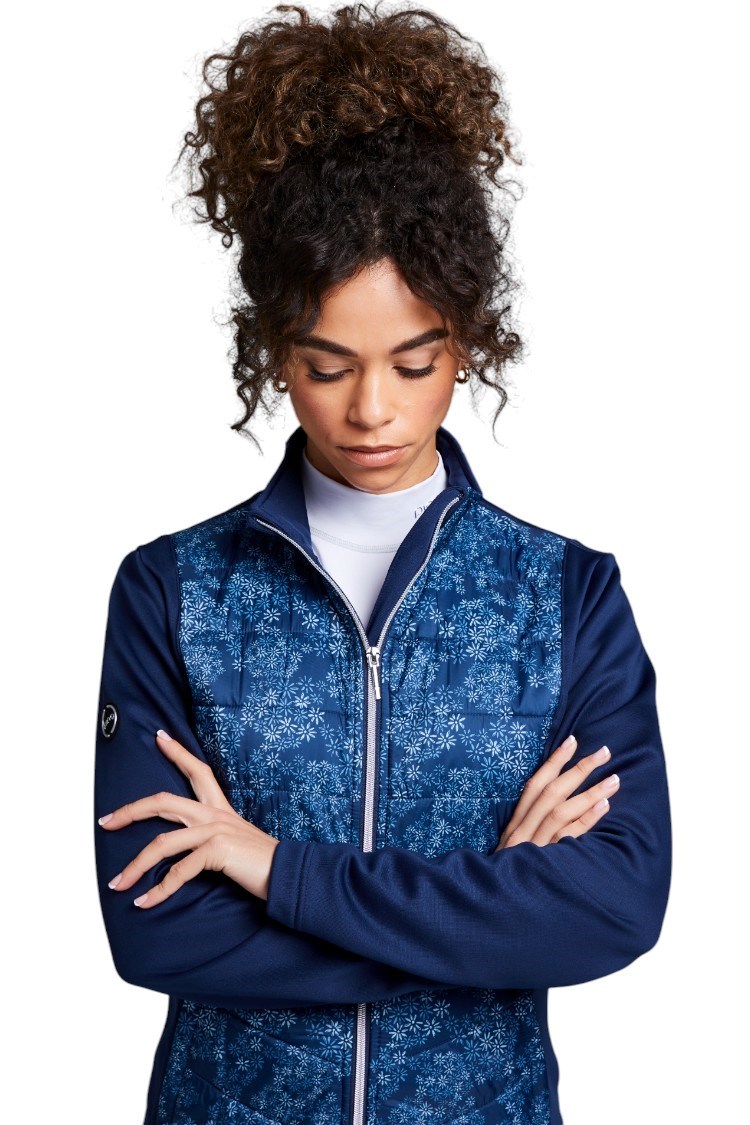 Picture of Ping zns Ladies Niki Sensorwarm Jacket - Oxford Blue Multi