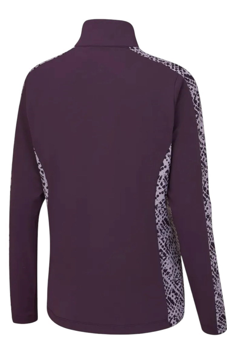 Picture of PIng zns  Ladies Zenya Long Sleeve Top - Purple Plum Multi - UK18 ONLY