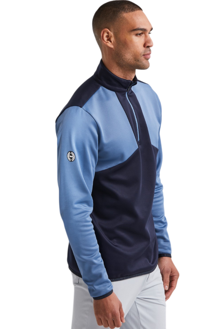 Picture of Ping ZNS Men's Keon Colour Block Fleece - Navy / Coronet Blue