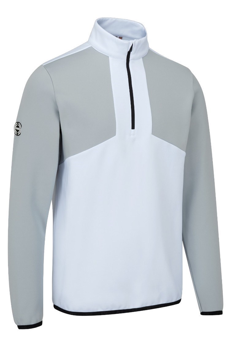 Picture of Ping Men's Keon Colour Block Fleece - White / Pearl Grey