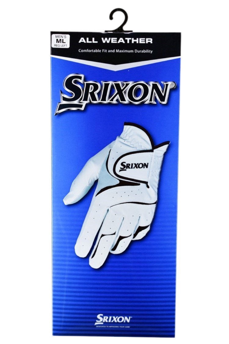 Picture of Srixon Ladies All Weather Golf Glove - White / Black