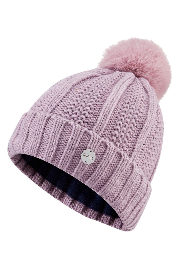Picture of Ping zns Ladies Paulina Bobble Hat - Lavender Mist