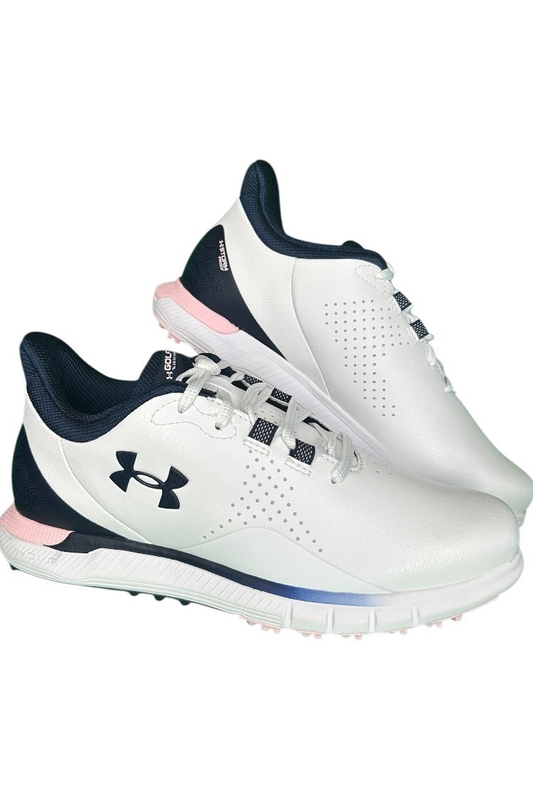 Picture of Under Armour zns Women's UA Drive Fade SL Golf Shoes - White / Pink 101