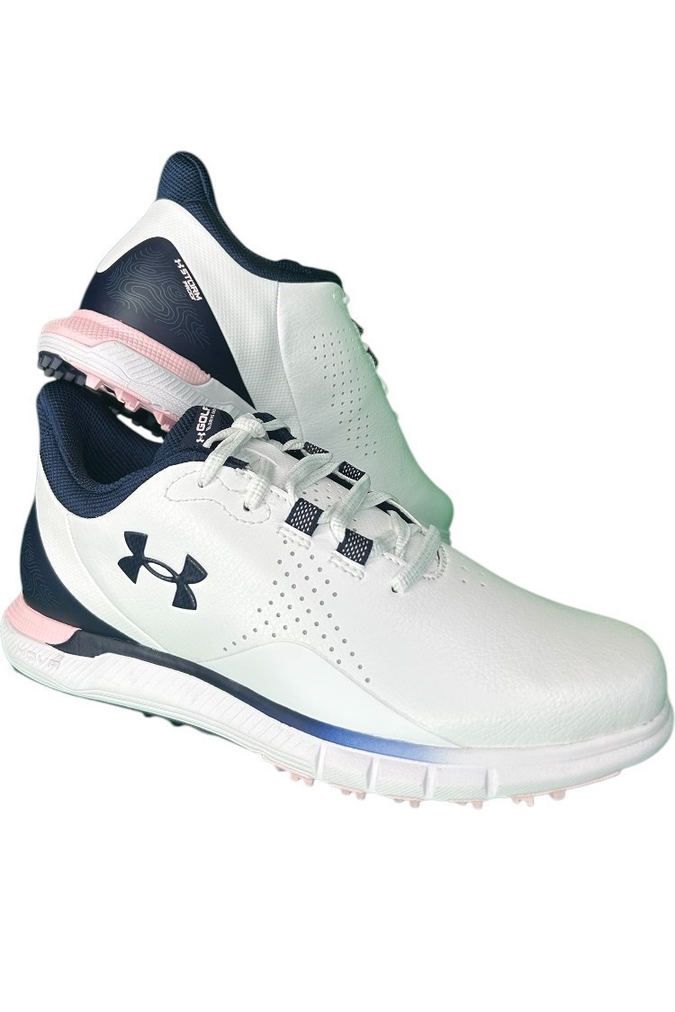Picture of Under Armour zns Women's UA Drive Fade SL Golf Shoes - White / Pink 101