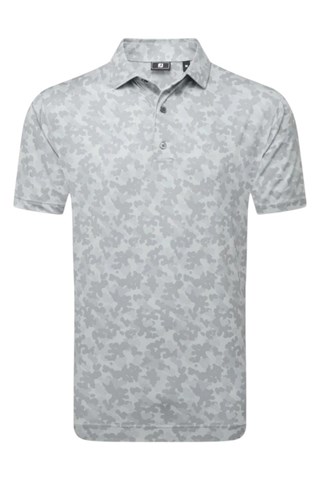 Picture of Footjoy zns Men's Pop Camo Lisle Golf Polo - Grey