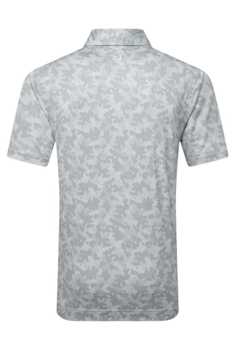 Picture of Footjoy zns Men's Pop Camo Lisle Golf Polo - Grey
