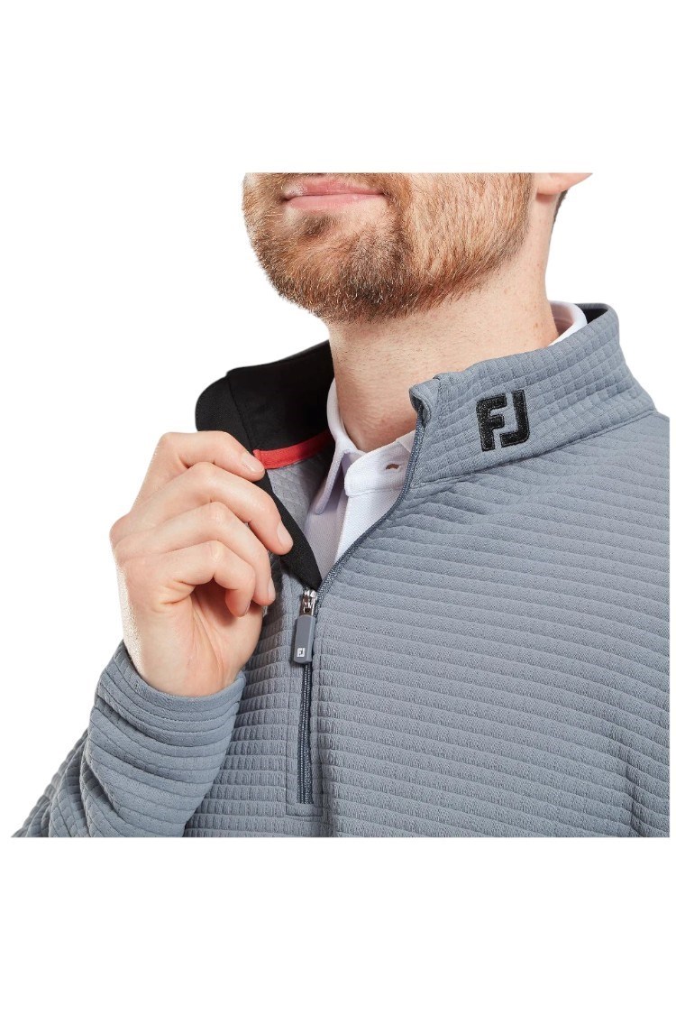 Picture of Footjoy Men's Quilt Texture Chill-Out Midlayer - Flint