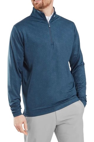 Picture of Footjoy Men's Speckle Print Chill-Out Midlayer - Dark Denim