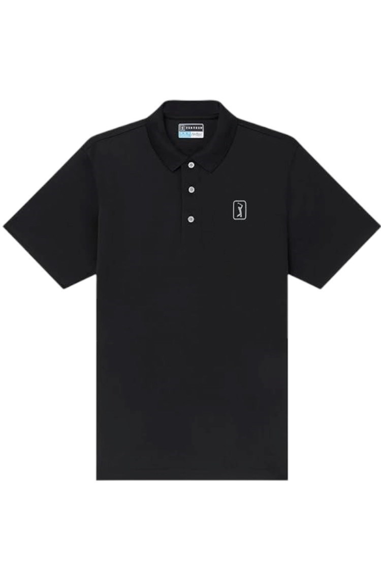 Picture of PGA Tour Men's Airflux Performance Polo Shirt - Black