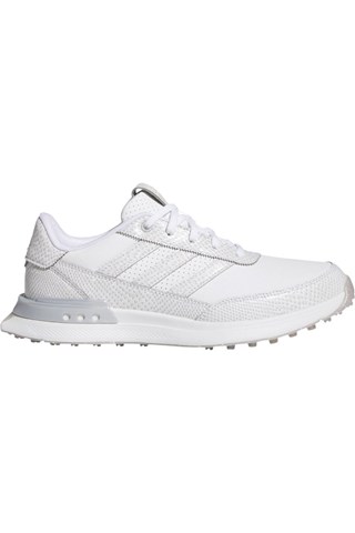 Picture of adidas Women's S2G 25 Leather Spikeless Golf Shoes - Cloud White / Silver Metallic