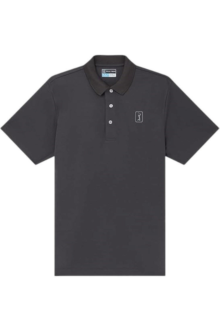 Picture of PGA Tour Men's Airflux Performance Polo Shirt - Asphalt