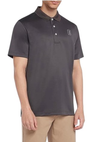 Show details for PGA Tour Men's Airflux Performance Polo Shirt - Asphalt