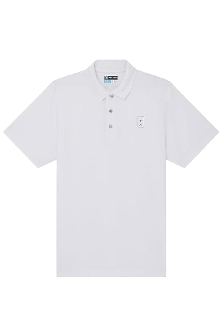 Picture of PGA zns Tour Men's Airflux Performance Polo Shirt - White