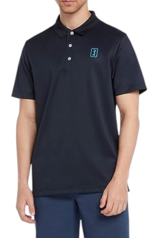 Show details for PGA Tour Men's Airflux Performance Polo Shirt - True Navy