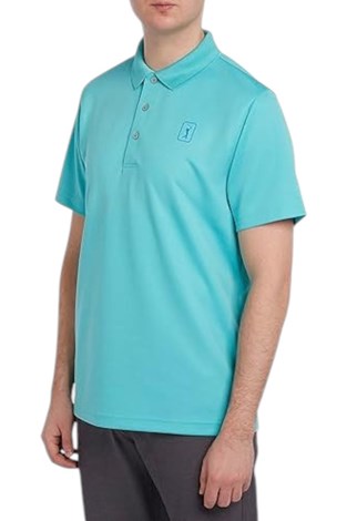 Show details for PGA Tour Men's Airflux Performance Polo Shirt - Bluefish