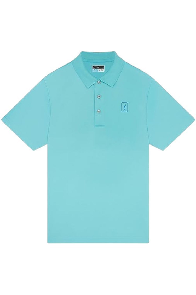 Picture of PGA Tour zns Men's Airflux Performance Polo Shirt - Bluefish