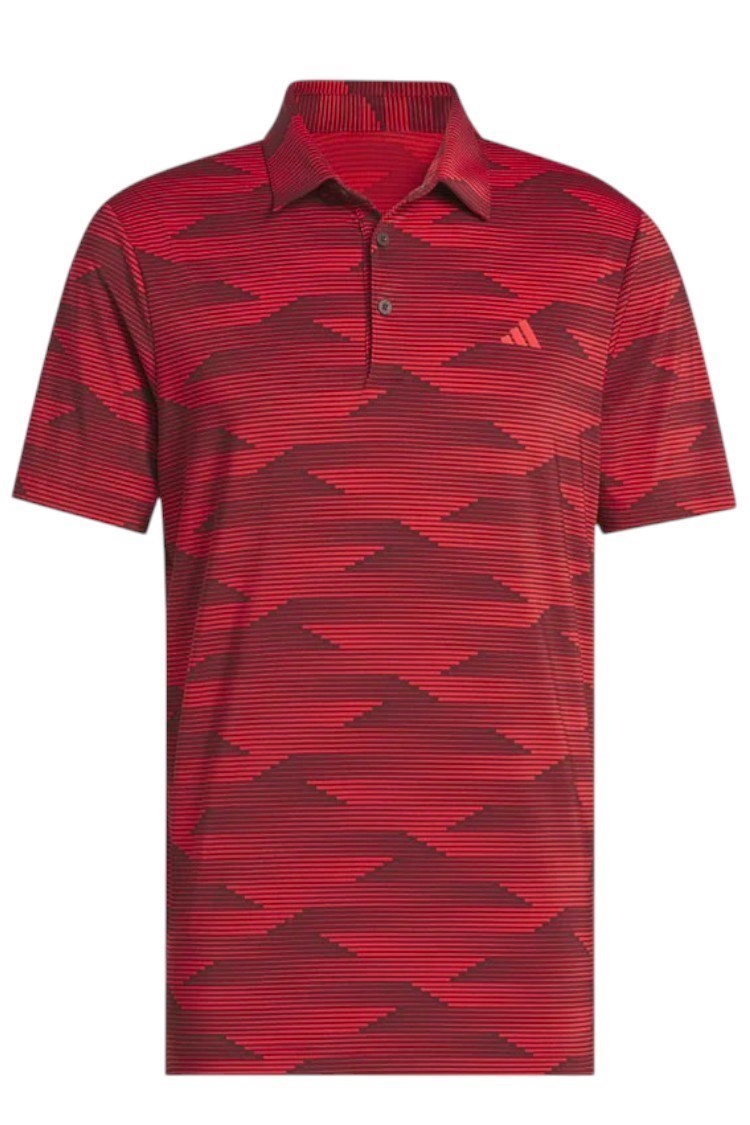 Picture of adidas Men's Ultimate 365 Speed Stripe Polo Shirt - Aurora Ruby