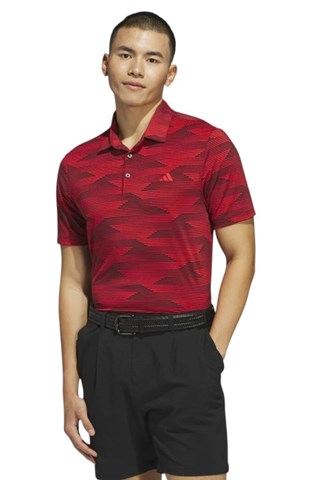 Picture of adidas Men's Ultimate 365 Speed Stripe Polo Shirt - Aurora Ruby