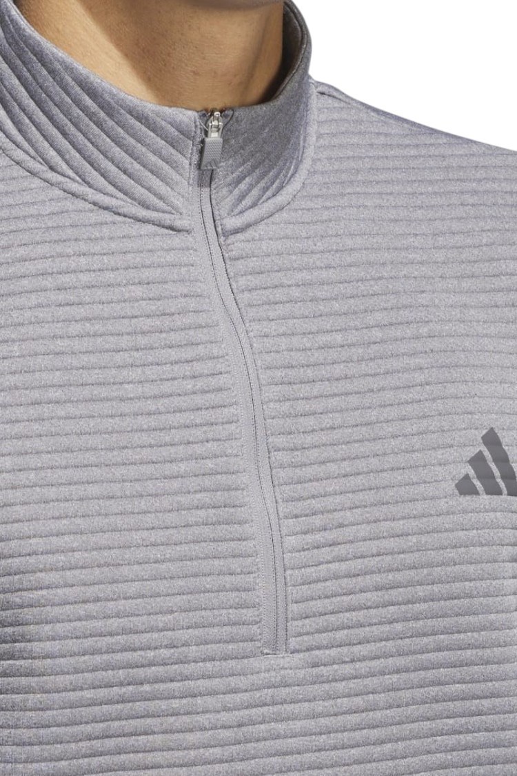 Picture of adidas Men's Ultimate 365 DWR Textured Golf Pullover - Grey Three