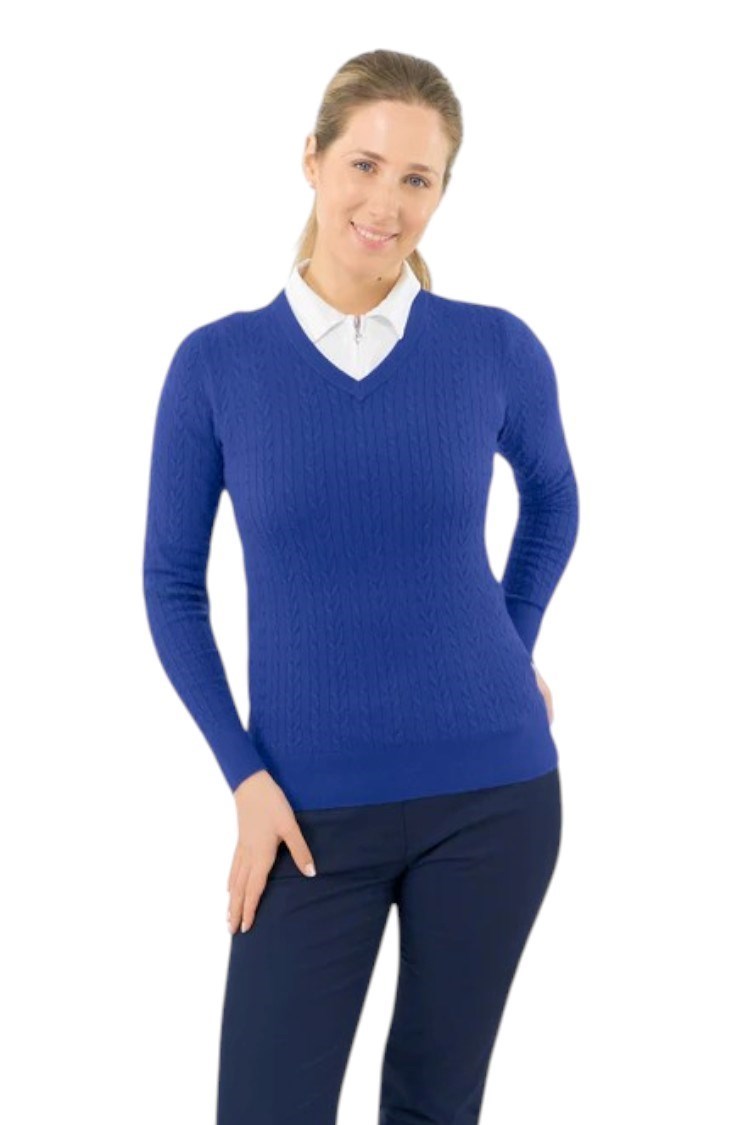 Picture of Pure Golf Ladies Suzie Summerweight Jumper - Yale Navy