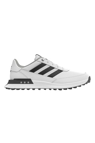 Show details for adidas Men's S2G 24 Leather Spikeless Golf Shoes - White / Core Black