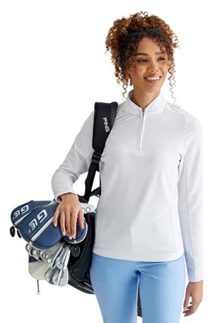 Show details for Ping Ladies Abigale Ladies Performance Fleece - White