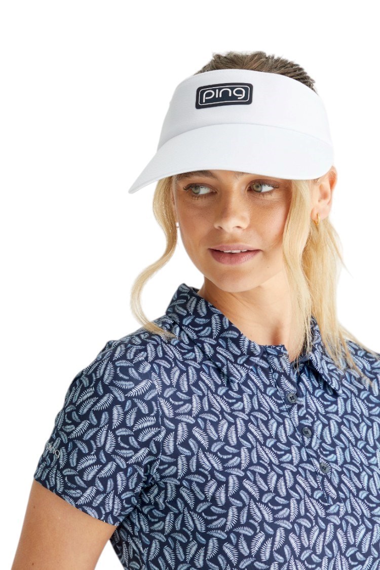 Picture of Ping Ladies Bethany Printed Short Sleeve Polo - Paradise Garden