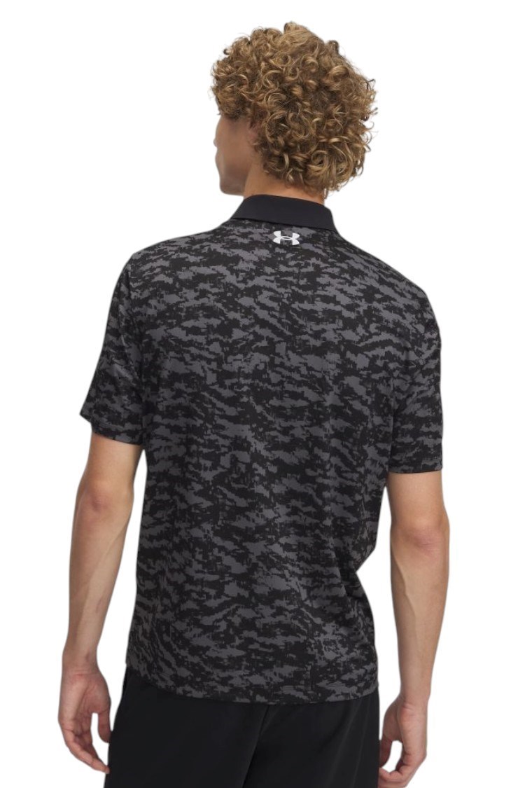 Picture of Under Armour Men's UA Matchplay Printed Polo - Black / Castlerock 008