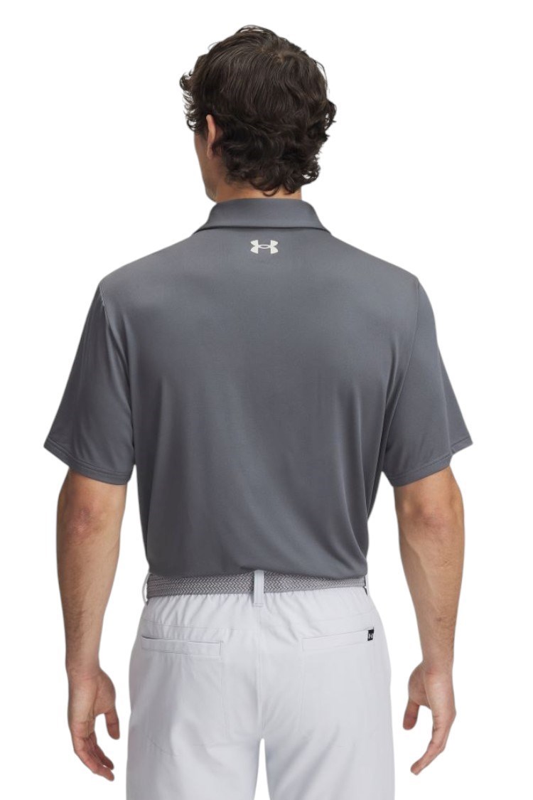 Picture of Under Armour Men's UA Playoff 3.0 Stripe Polo - Castlerock / Fire 025