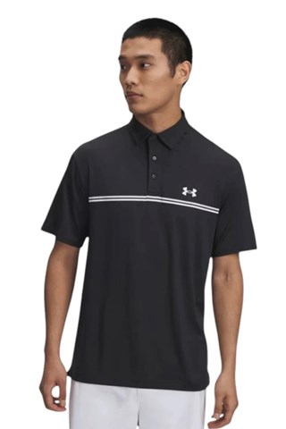 Picture of Under Armour Men's UA Playoff 3.0 Stripe Polo - Black / Summit White 007