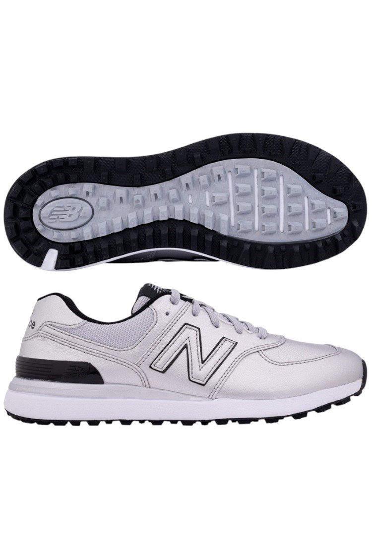 Picture of New Balance Women's 574 Greens V2 Golf Shoes  - Silver
