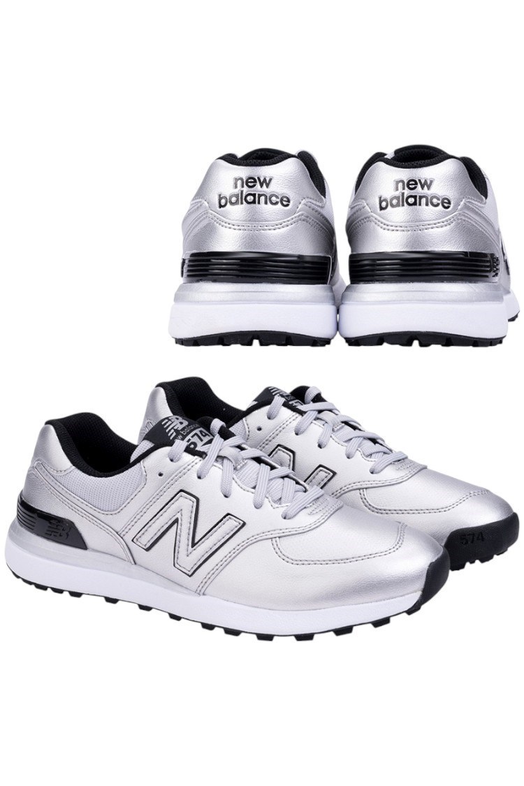 Picture of New Balance Women's 574 Greens V2 Golf Shoes  - Silver