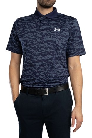 Show details for Under Armour Men's UA Matchplay Printed Polo - Midnight Navy 417